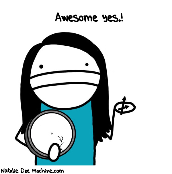 Natalie Dee random comic: awesome-yes-916 * Text: Awesome yes.!