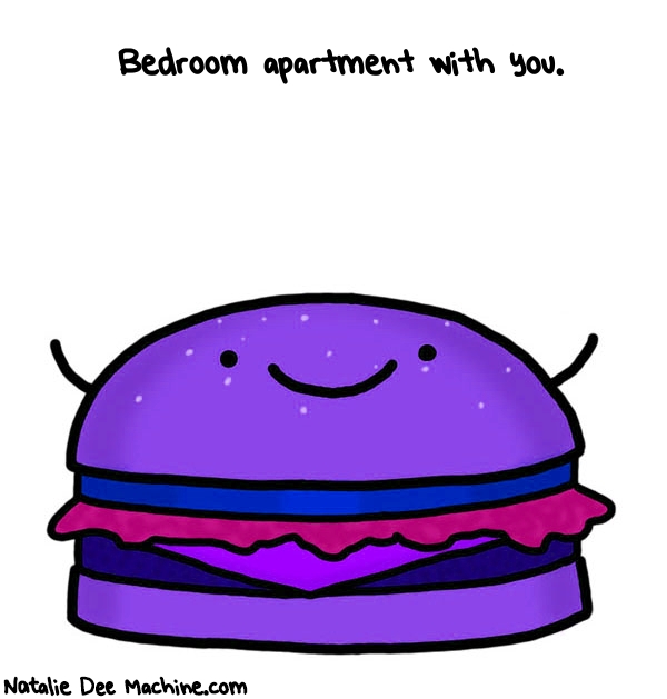 Natalie Dee random comic: bedroom-apartment-with-you-905 * Text: Bedroom apartment with you.