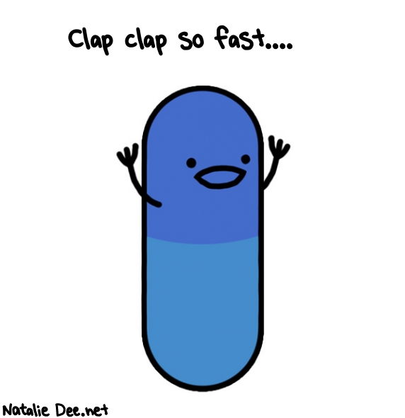Natalie Dee random comic: clap-clap-so-fast-149 * Text: Clap clap so fast....