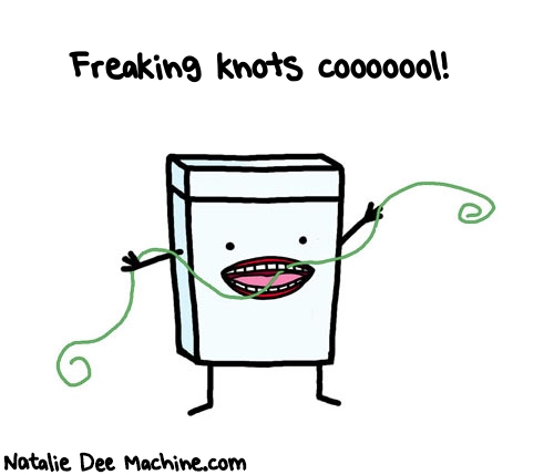 Natalie Dee random comic: freaking-knots-cooooool-433 * Text: Freaking knots cooooool!