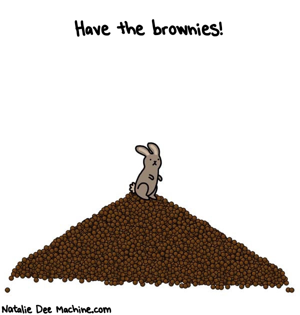 Natalie Dee random comic: have-the-Brownies-986 * Text: Have the brownies!
