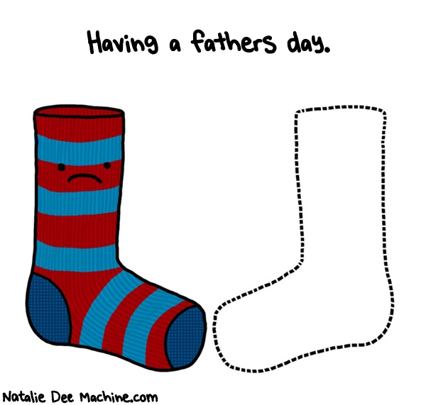 Natalie Dee random comic: having-a-fathers-day-365 * Text: Having a fathers day.