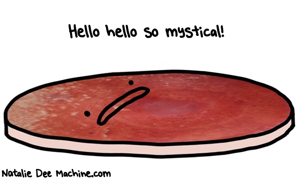 Natalie Dee random comic: hello-hello-so-mystical-884 * Text: Hello hello so mystical!