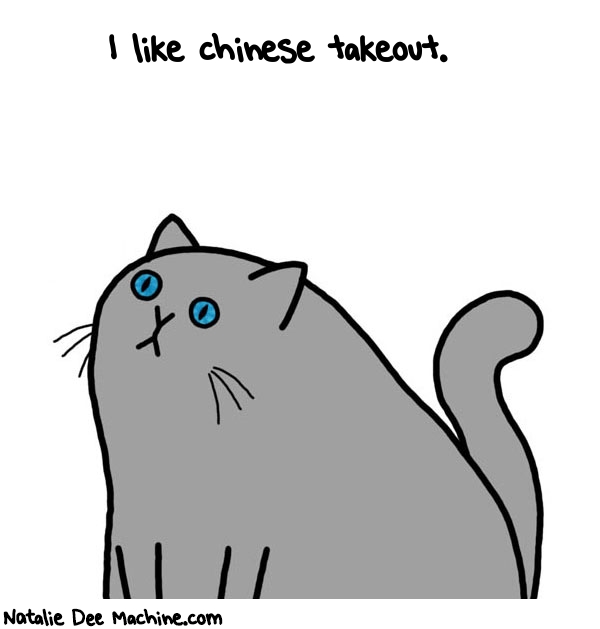 Natalie Dee random comic: i-like-chinese-takeout-349 * Text: I like chinese takeout.