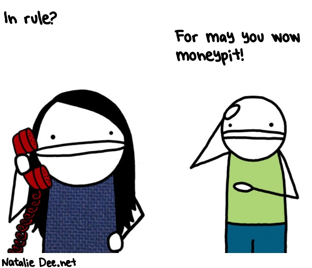 Natalie Dee random comic: in-rule-258 * Text: In rule?