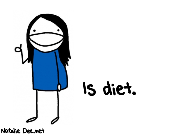Natalie Dee random comic: is-diet-835 * Text: Is diet.