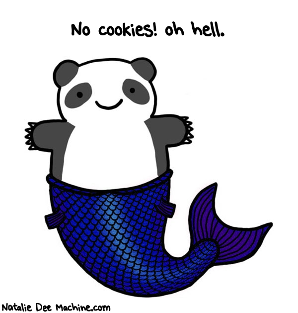Natalie Dee random comic: no-cookies-oh-hell-530 * Text: No cookies! oh hell.