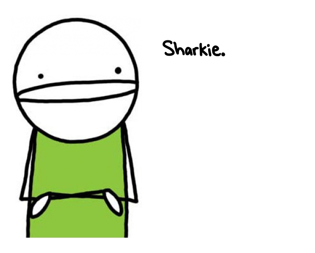 Natalie Dee random comic: sharkie-963 * Text: Sharkie.