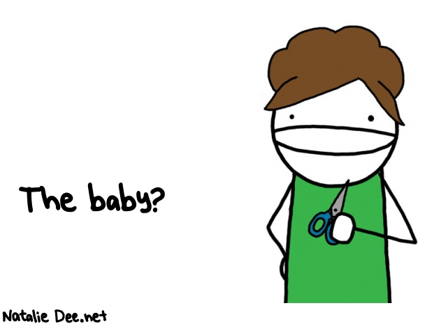 Natalie Dee random comic: the-baby-491 * Text: The baby?