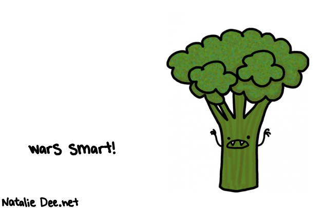 Natalie Dee random comic: wars-smart-252 * Text: wars smart!