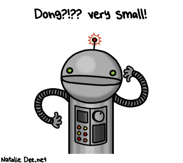 Natalie Dee random comic: dong--very-small-721 * Text: Dong?!?? very small!