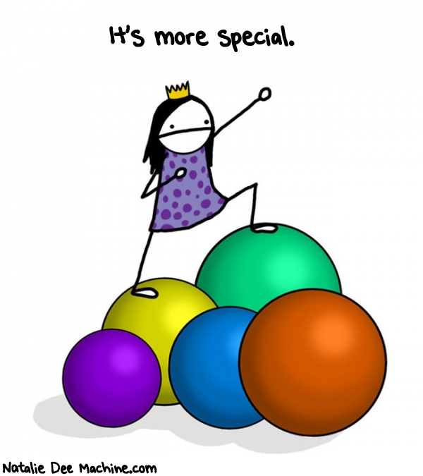 Natalie Dee random comic: its-more-special-360 * Text: It's more special.