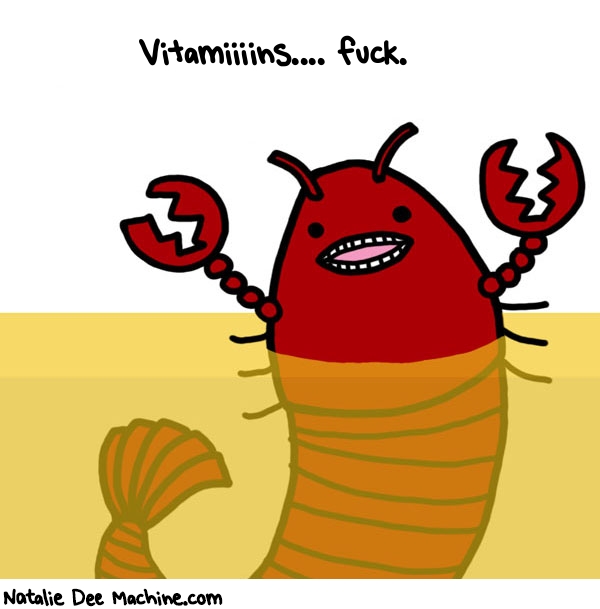 Natalie Dee random comic: vitamiiiins-Fuck-322 * Text: Vitamiiiins.... fuck.