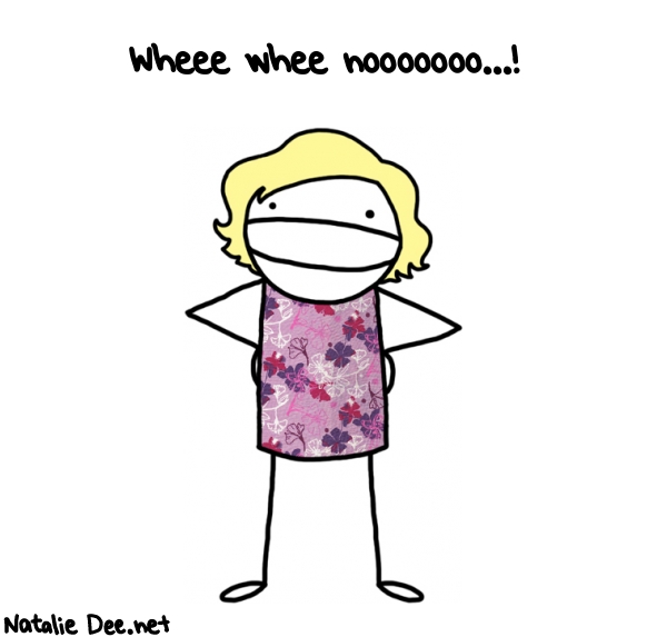 Natalie Dee random comic: wheee-whee-nooooooo-205 * Text: Wheee whee nooooooo...!